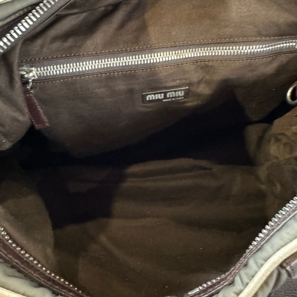 Miu Miu Olive and Brown Shoulder Bag - Picture 10 of 14
